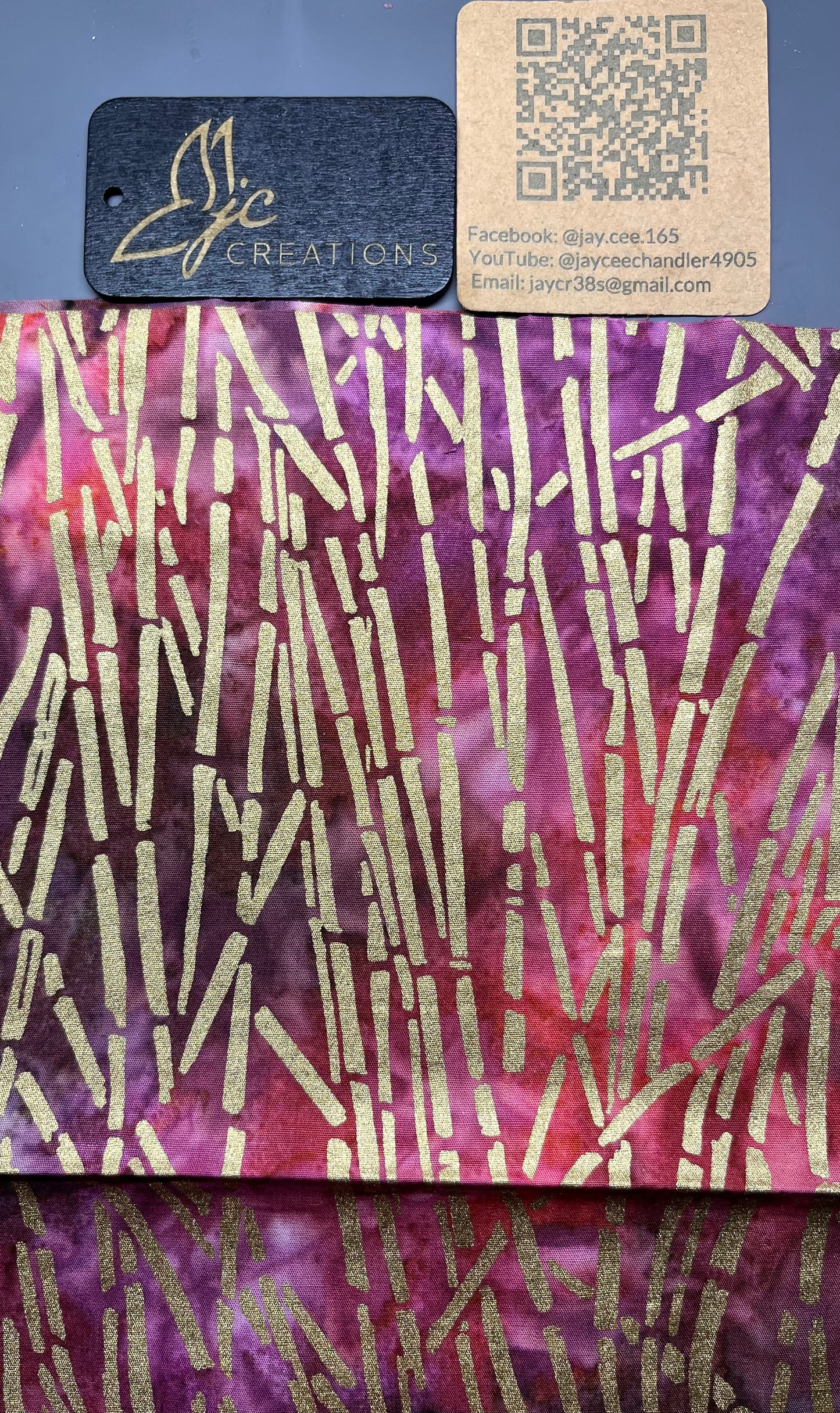 Creativity tool - Beautiful metallic cotton & Batik (Metallic) fabric BUNDLE