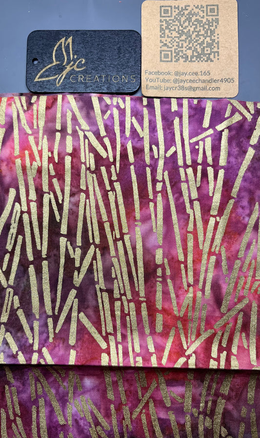 Creativity tool - 12in X 12in Cotton Metallic Fabric