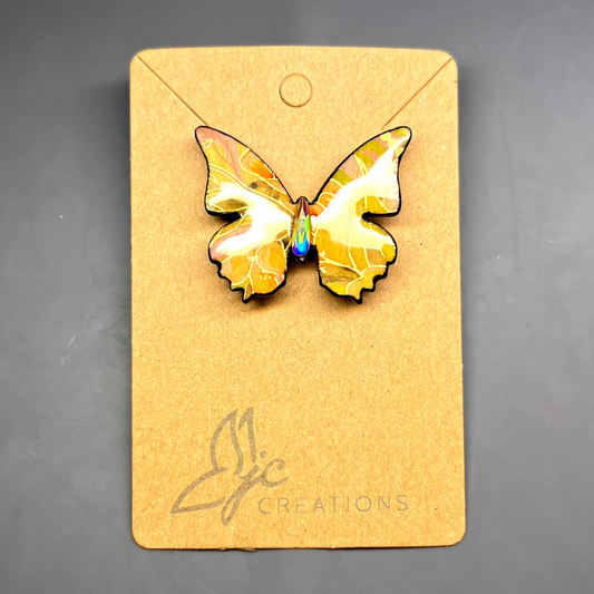 Butterfly/Heart Brooch/Pin