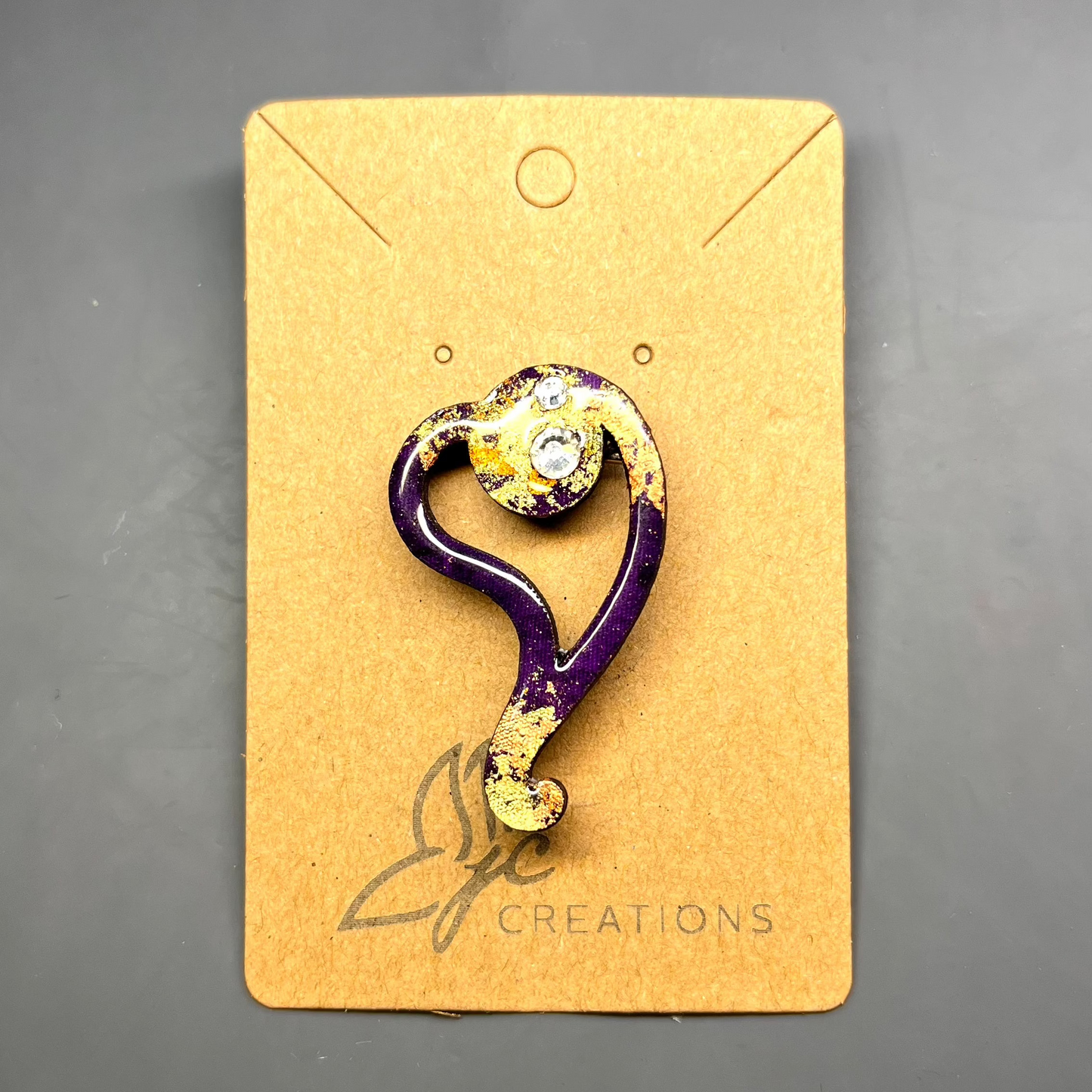 Butterfly/Heart Brooch/Pin