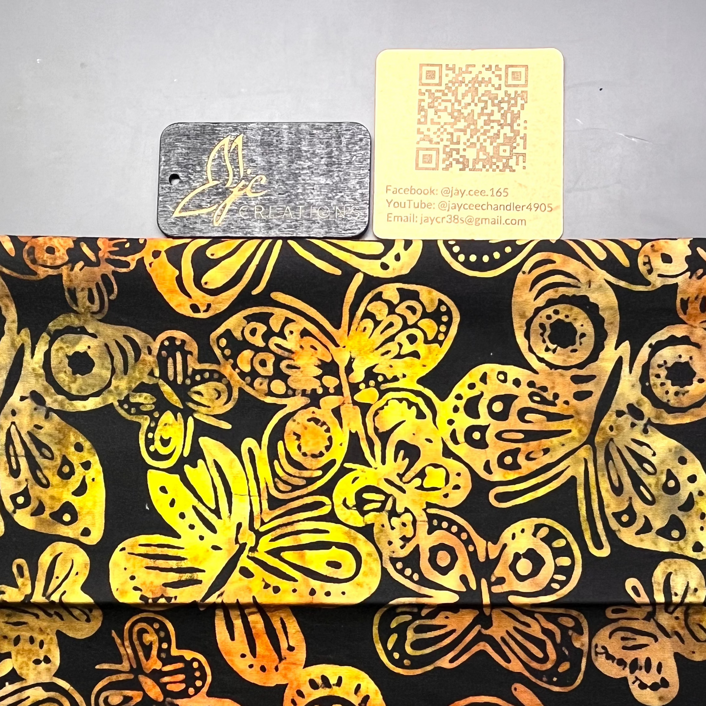 Creativity tool - 12in X 12in Cotton Batik Fabric
