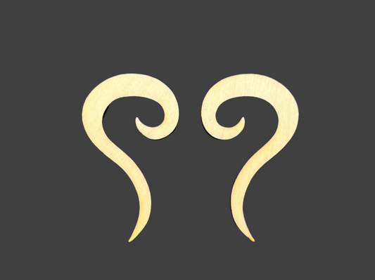 Earring Blanks - Questions  (5 pairs) 10 pcs
