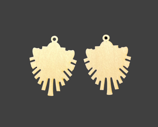 Earring Blanks - Where dem fans at  (5 pairs) 10 pcs