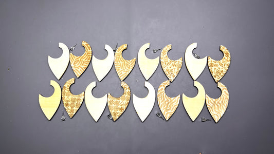 Earring Blanks - Engraved DIY Post Post-Backdrop Earring Kit - 24 pcs LIMITED QUANTITY