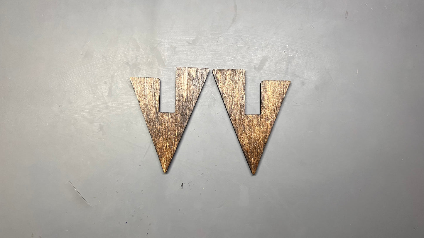 Wood Earring Blanks - Victorious (5 pairs) 10 pcs