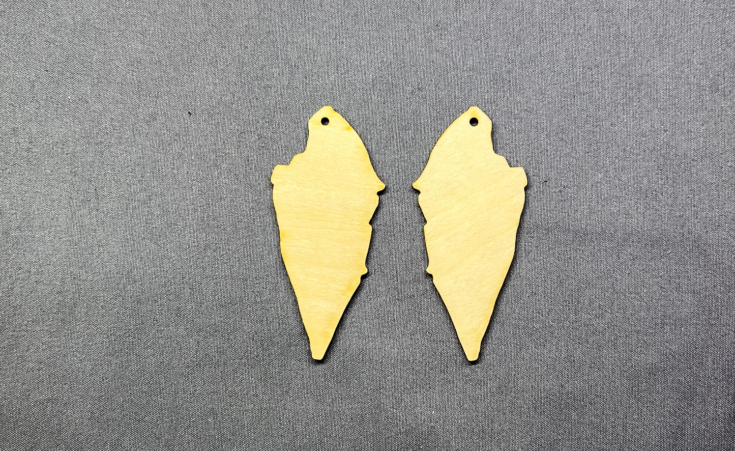 ***Abstract wood earring blanks- 10pcs (5 pair) 2in & 2.5in
