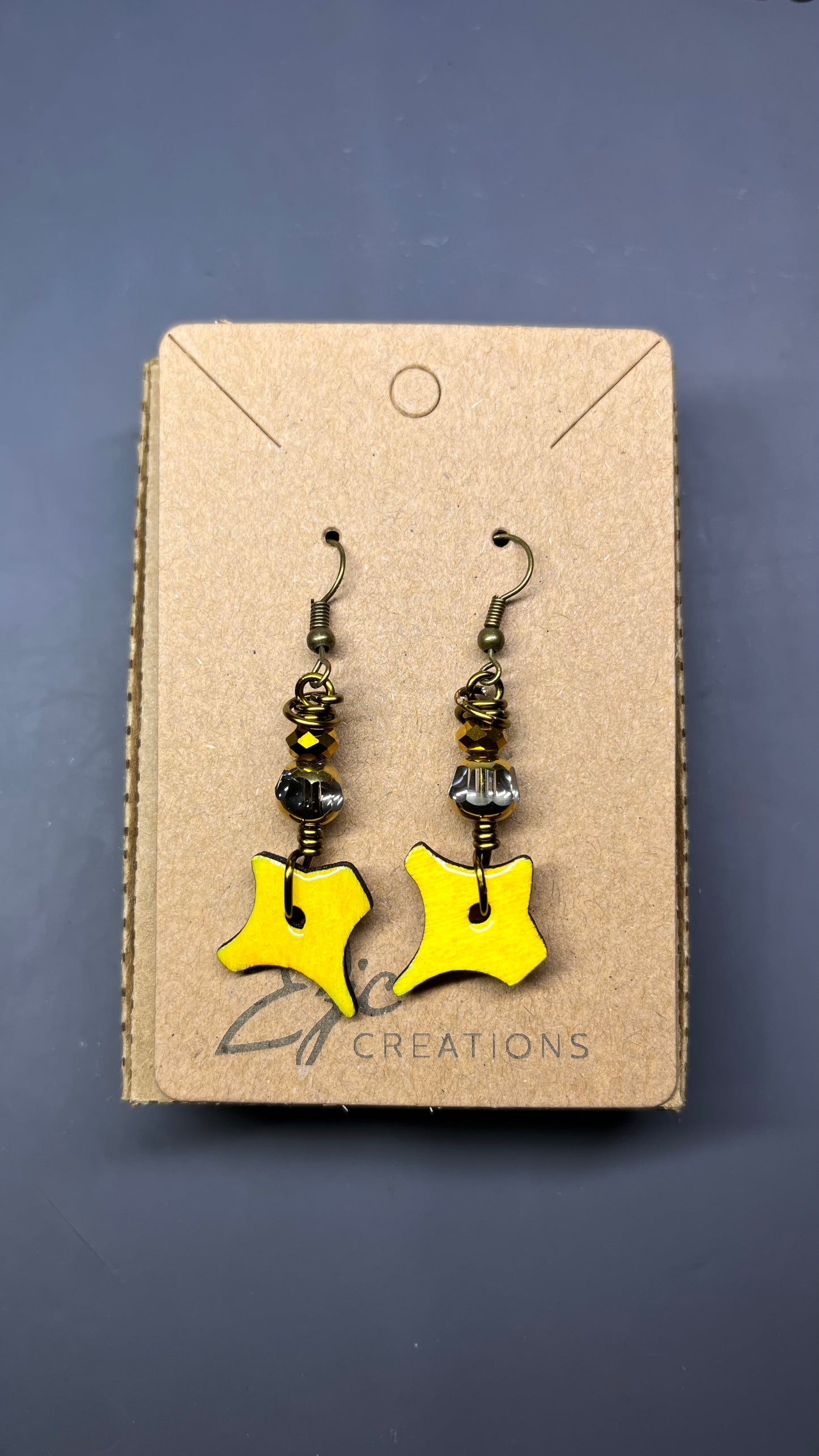 Dangle Earrings - yellow