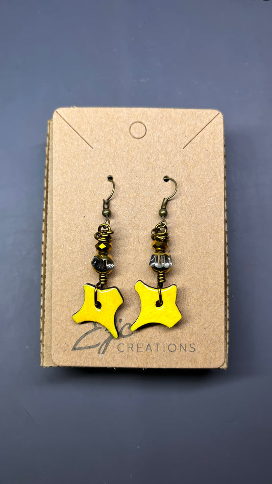 Dangle Earrings - yellow