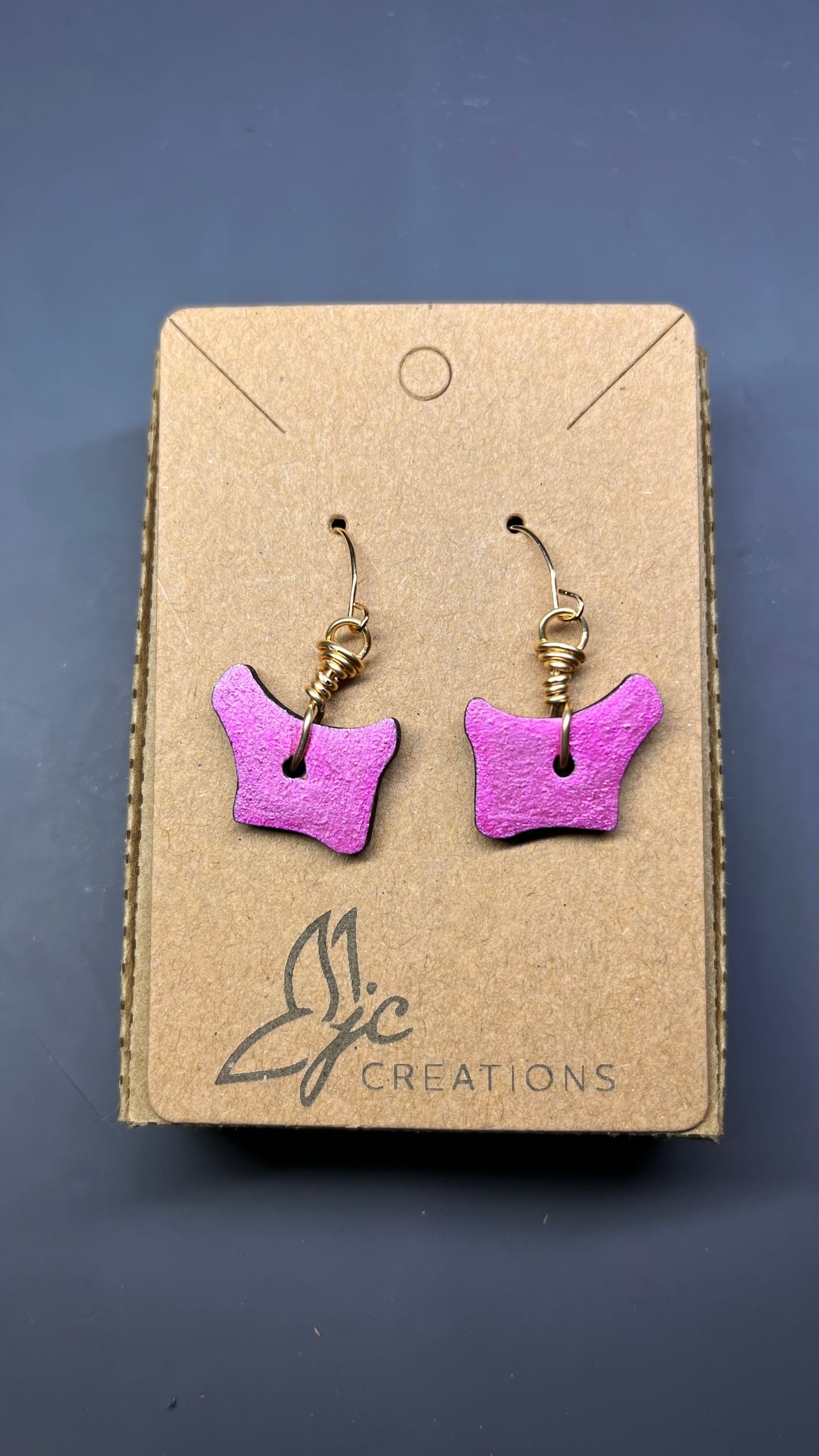 Dangle Earrings - pink #2