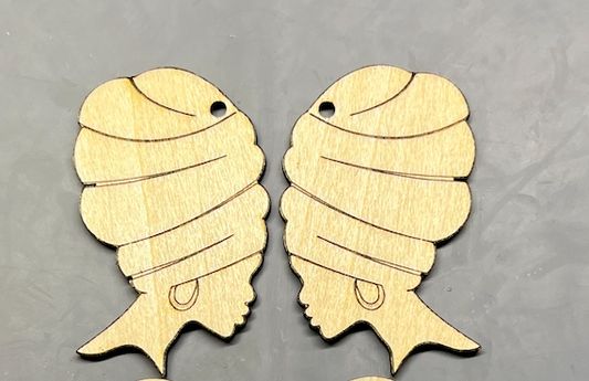 Earring Blanks - Nubian Queen 2.0 (5 pairs)