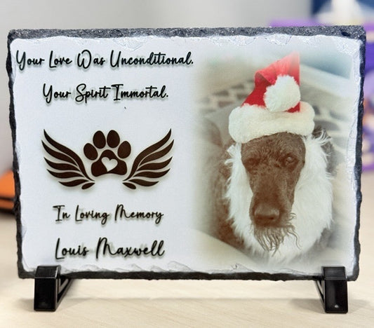 Custom Pet Memorial Slate Plaque