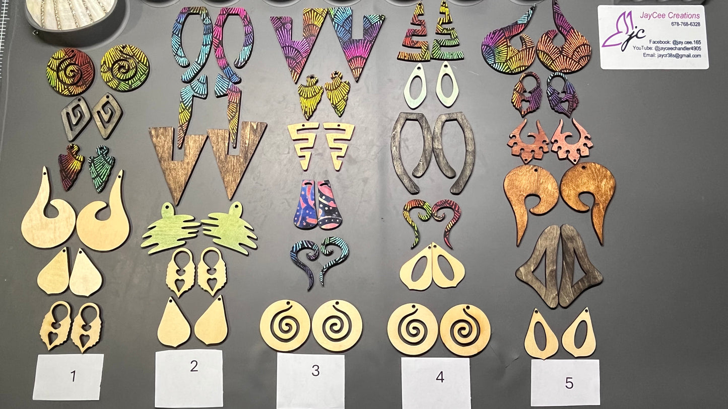 NEW 6 Pair of Pre-Made Earring Blanks for Jewelry Makers