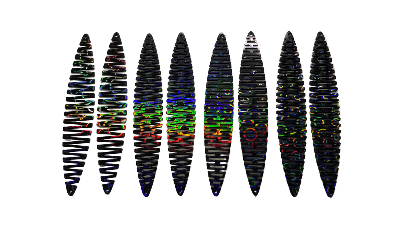 Living Hinge Holographic Earring Blanks - 8pc (4 pair)