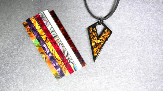 Colored Celluloid Strips- (7 pcs)