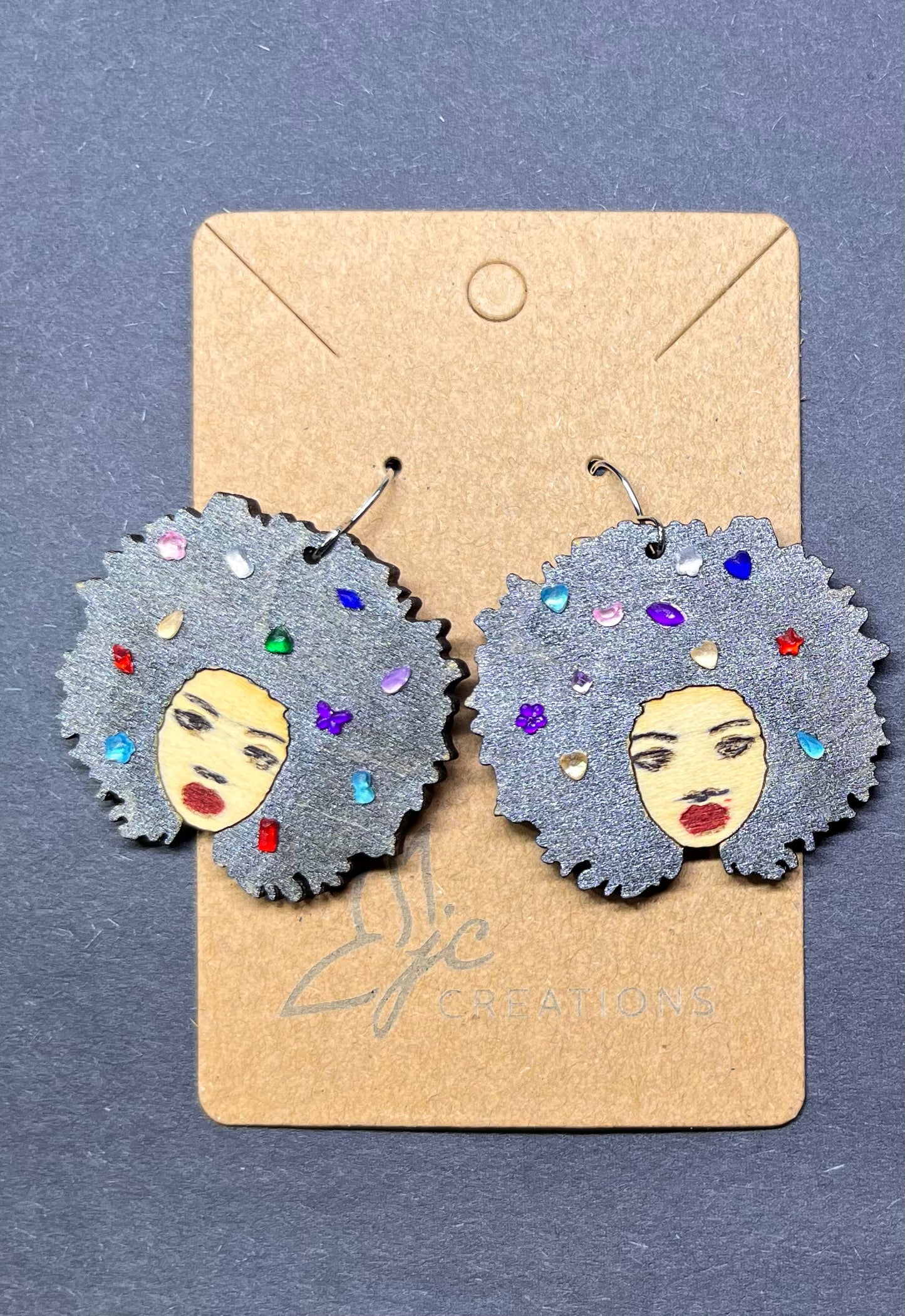 Afro Earrings-Large