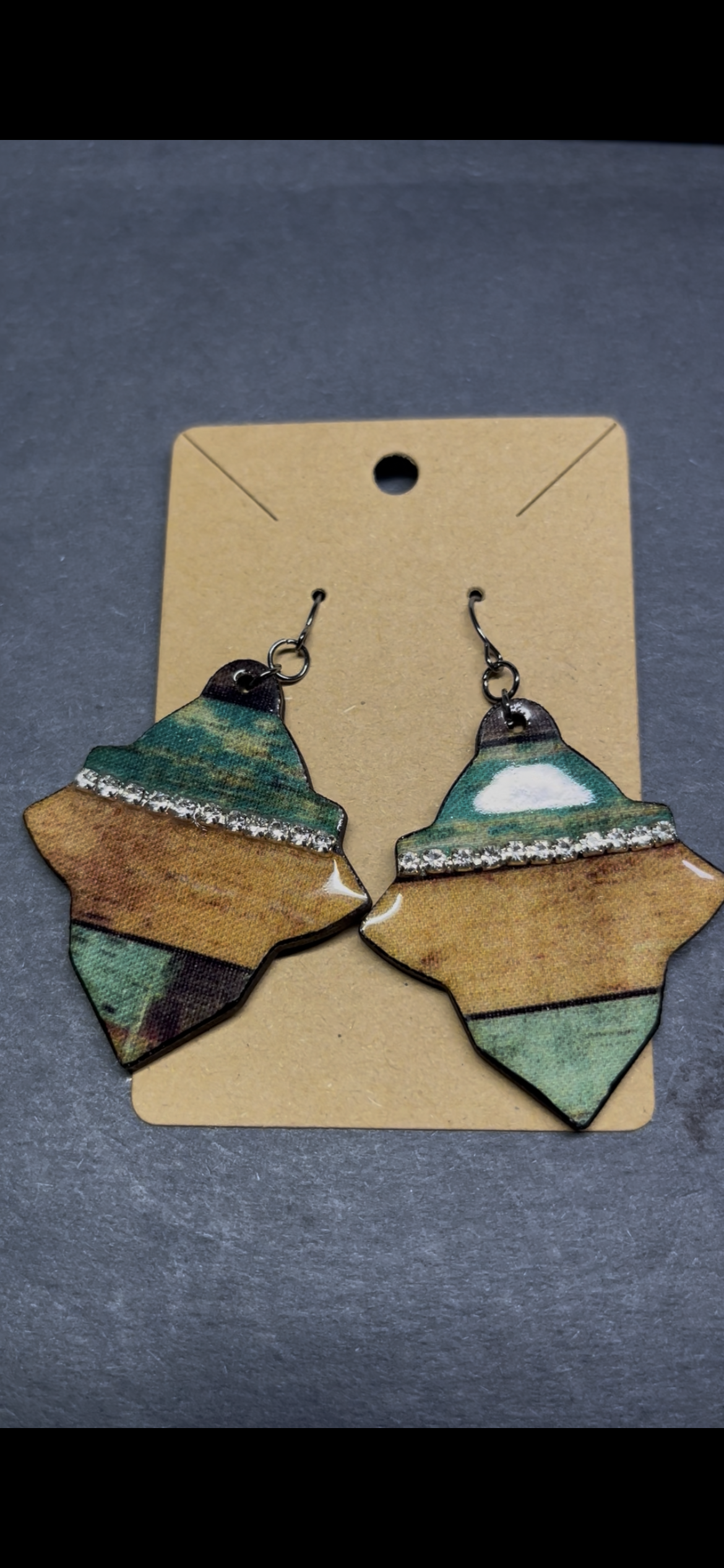A Rustic Vibe with a little Bling - Earrings