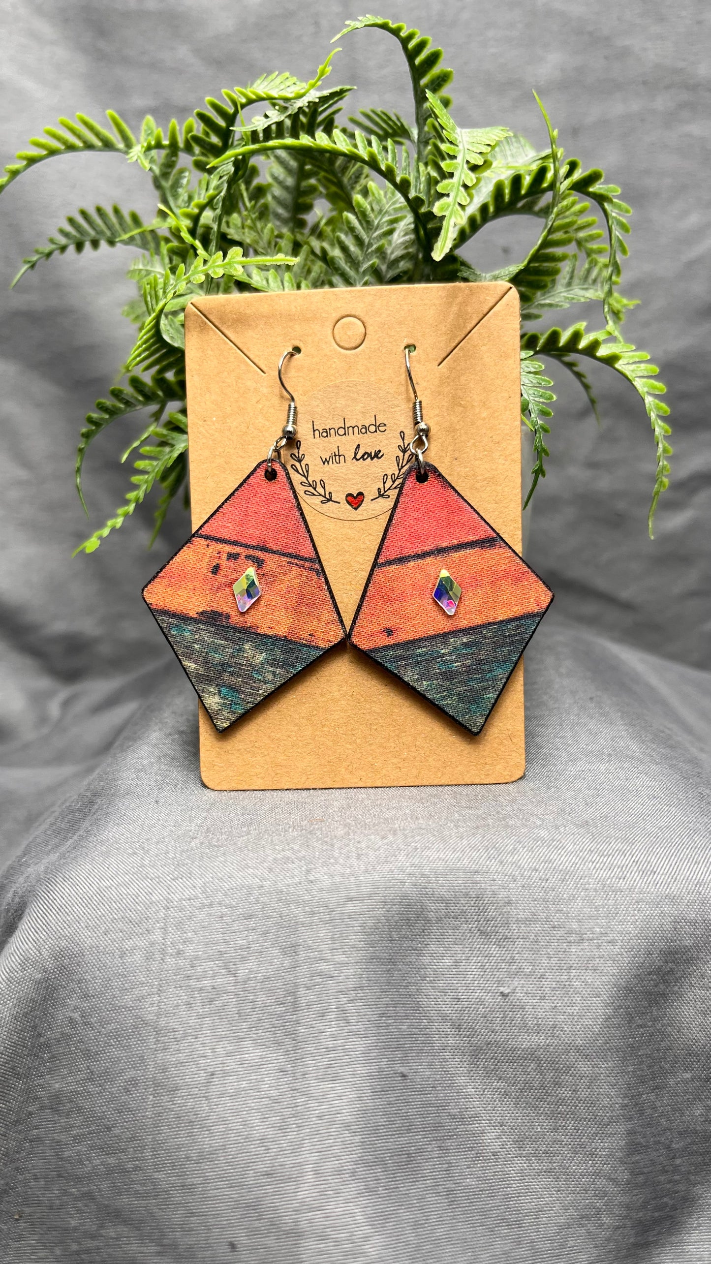 A Rustic Vibe with a little Bling - Earrings