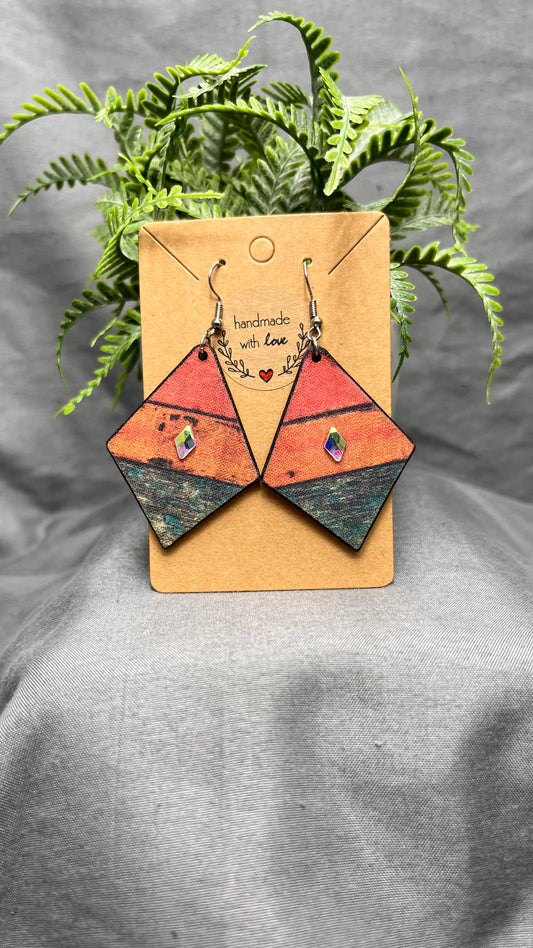 A Rustic Vibe with a little Bling - Earrings