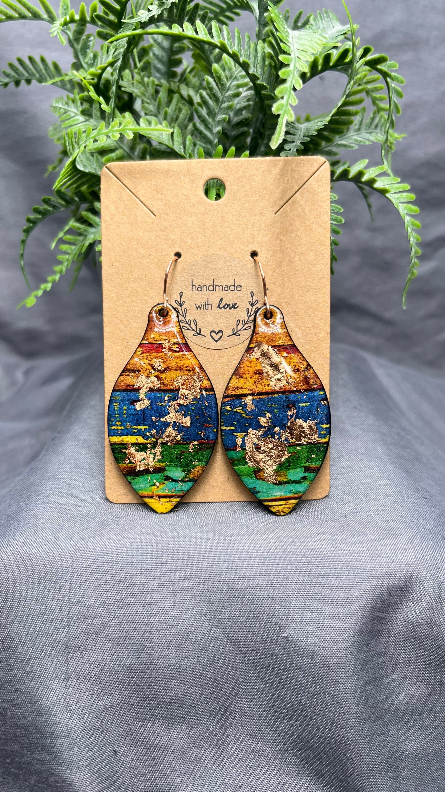 A Rustic Vibe with a little Bling - Earrings