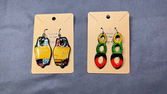 Kisha's 2 pair of earrings