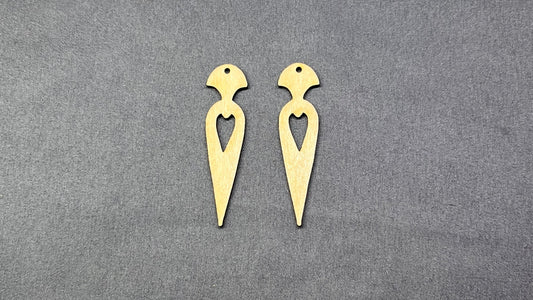 ***Elegant Stiletto Dagger Earring Blanks - 10pcs 2.5in