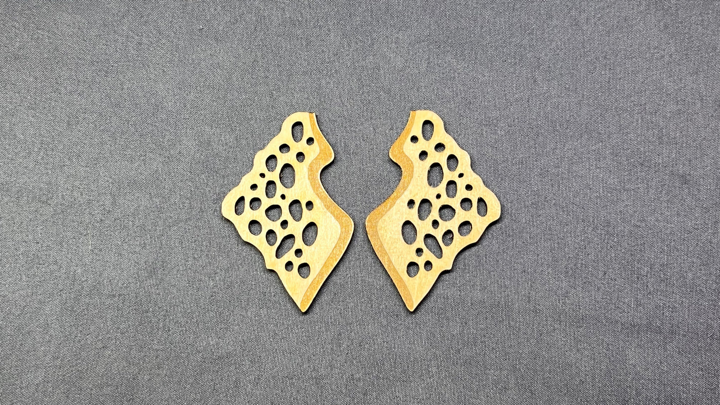 ***Coral Reef Earring Blanks-10pc - 2.5in & 3in