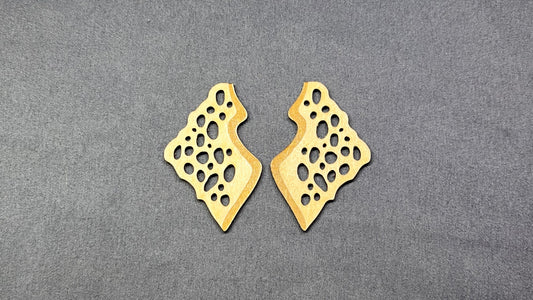 ***Coral Reef Earring Blanks-10pc - 2.5in & 3in