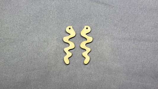 ***Wavy/Squiggle Dangles (5 pairs) 10 pcs 2in, 2.5in or 3in