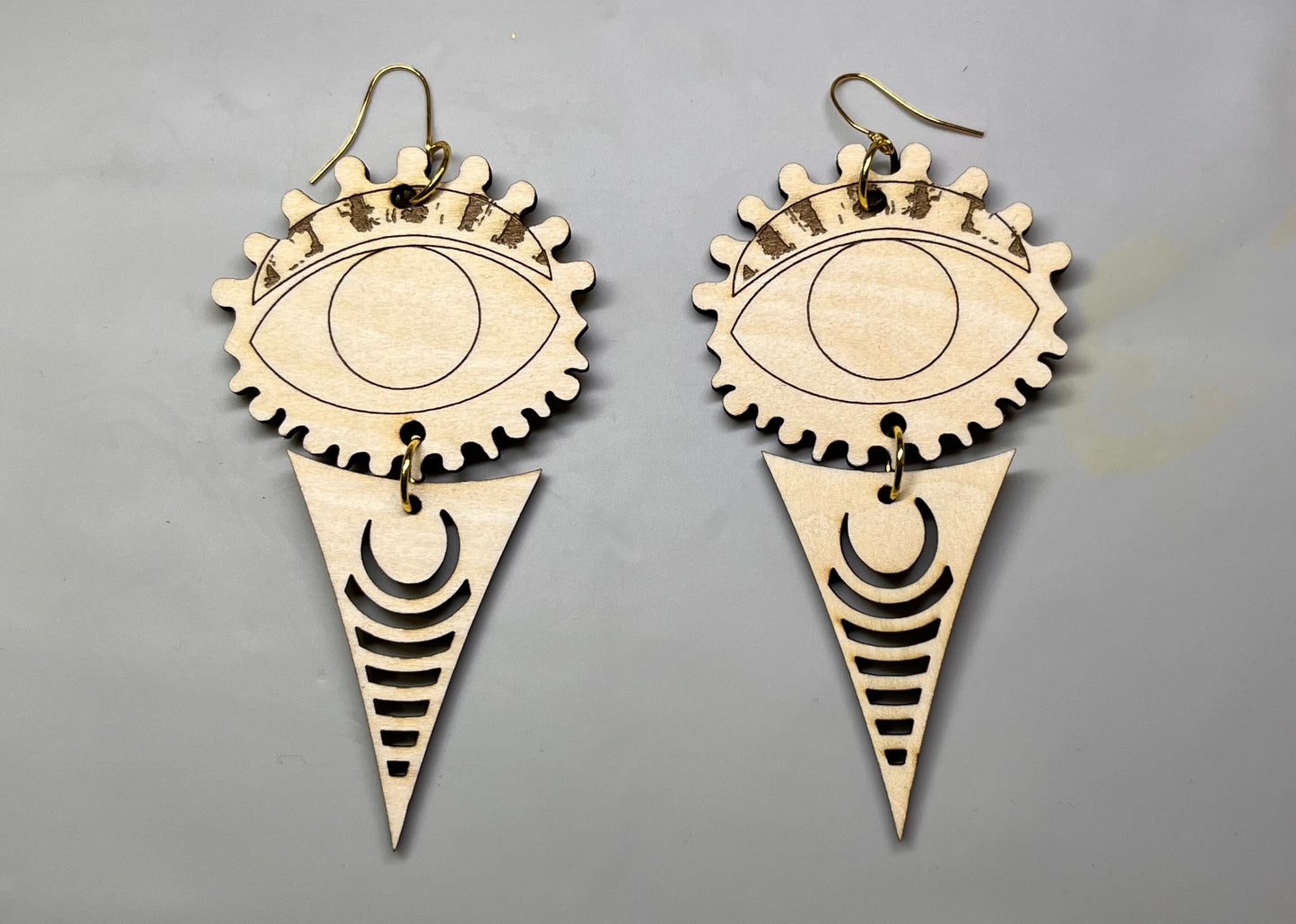 ***Art Deco Triangles (5 pairs) 10 pcs 2in, 2.5in or 3in