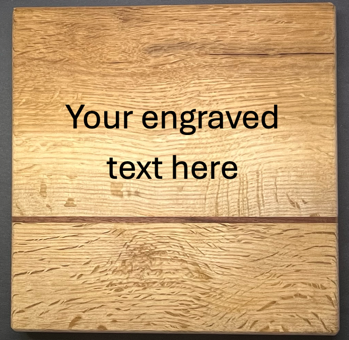8in x 8in Thick Wood Board - Personalized for you