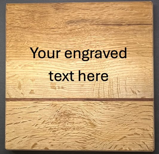 8in x 8in Thick Wood Board - Personalized for you